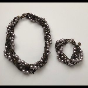 J. Crew necklace and bracelet